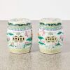 A Pair of Chinese Qing Dynasty Famille-rose 'Floral' Garden Stools - 2