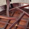 A Chinese Hardwood Round Low Table - 4