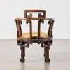 A Pair of Chinese Hardwood Horseshoe-back Armchairs - 6