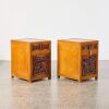 A Pair of Chinese Carved Wood Bedside Cabinets - 2