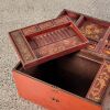 A Set of Two Chinese Red Lacquer Wooden Chests - 5