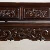 A Chinese Aged Hardwood ' Auspicious Floral' Long Armchair - 6