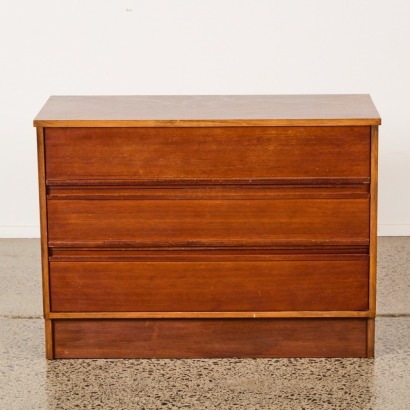 A Mid-Century Solid Wood Set Of Drawers