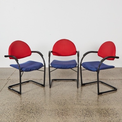 A Trio of Vitra Onda Freish Chairs