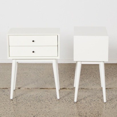 A Pair of White Bedside Tables