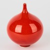 A Small Orb Vase by Peter Collins in Red