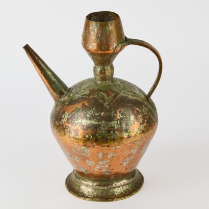 A Saudi Arabian Bedouin Copper Alloy Pot