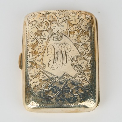 A Cigarette Case with Hallmarks