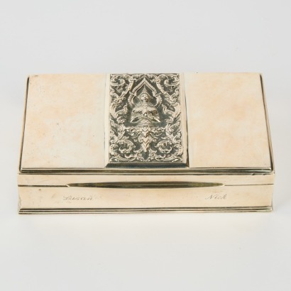 An Alex & co Sterling Cigar Box