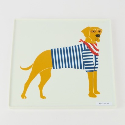 A Great Dane Serving Tray by Claudia Pearson for West Elm