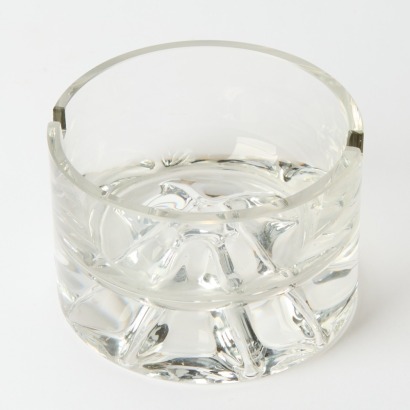 A Chunky Mid Century Glass Ashtray
