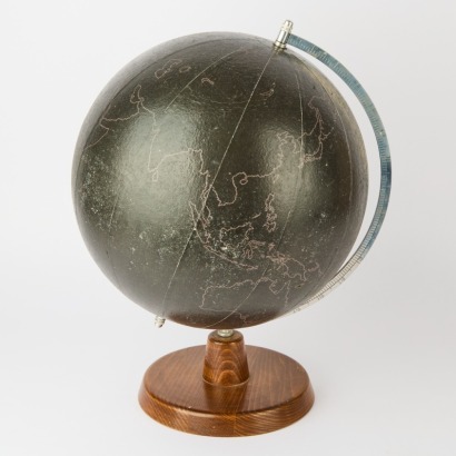 A Black Vintage Globe