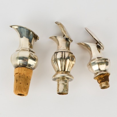 A Trio of Silver-Plated Nip Pourers