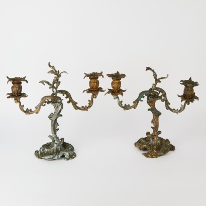A Pair of Art Nouveau Candelabras