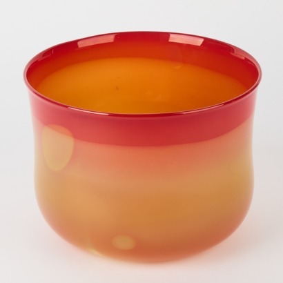 A Hand-Blown Glass Bowl By Ola & Marie Hoglund