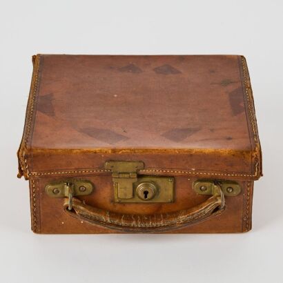 A Vintage Leather Collar Box