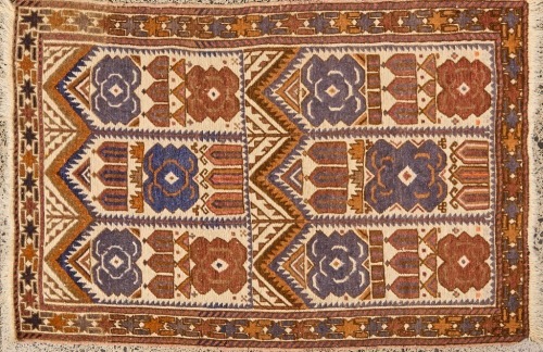 A Prayer Rug with Temple Design