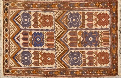 A Prayer Rug with Temple Design