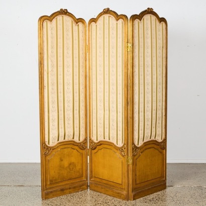 A Folding Screen with Gilt Border