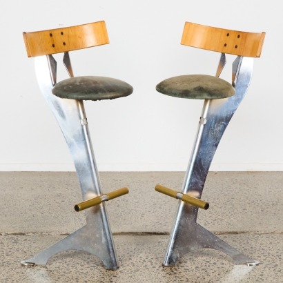 A Pair of Post-Modern Stools