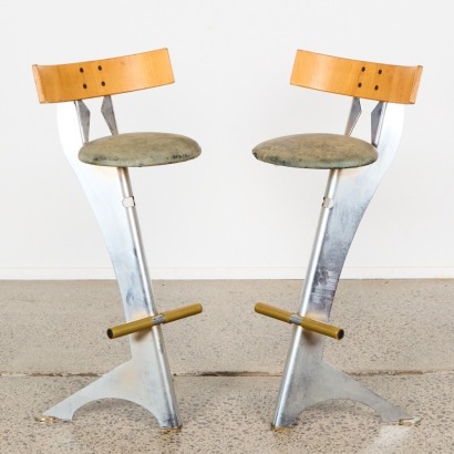 A Pair of Post-Modern Stools
