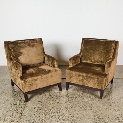 A Pair of Quality Upholsetered Armchairs