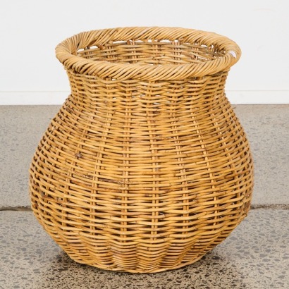 A Large Vintage Willow Basket