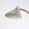A Mid-Century Modern Aluminium Floor Lamp with a Brass Base, Italy c.1950s - 3