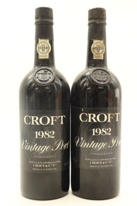 (2) 1982 Croft Vintage Port, Portugal
