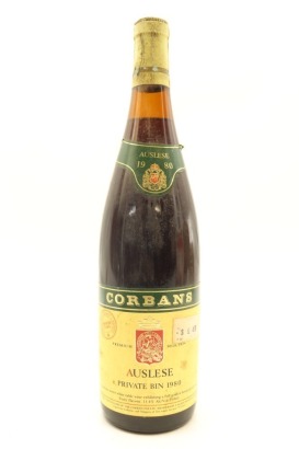 (1) 1980 Corbans Private Bin Auslese, New Zealand