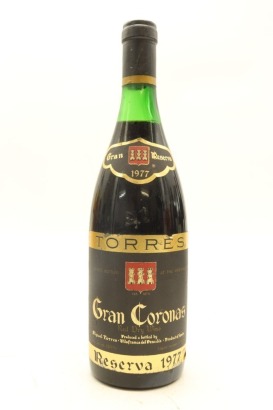 (1) 1977 Torres Gran Coronas Cabernet Sauvignon Reserva, Penedes