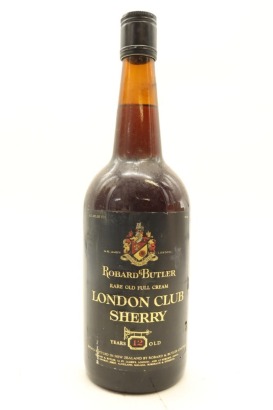 (1) Robard & Butler 12 Year Old Rare Old Full Cream London Club Sherry, New Zealalnd, 19% ABV
