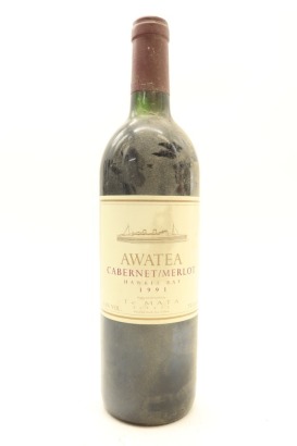 (1) 1991 Te Mata Estate Awatea Cabernets Merlot, Hawke's Bay (TS)