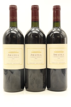 (3) 2006 Te Mata Estate Awatea Cabernets Merlot, Hawke's Bay