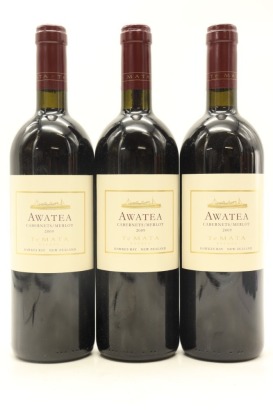 (3) 2009 Te Mata Estate Awatea Cabernets Merlot, Hawke's Bay