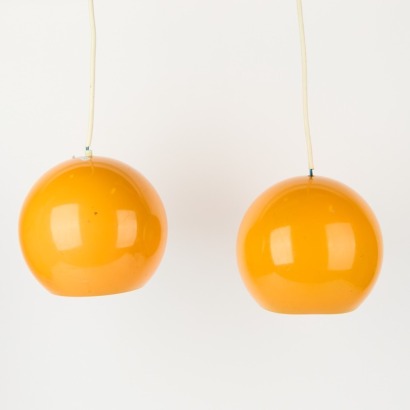 A Pair of VP6 Pendants by Verner Panton for Louis Poulsen