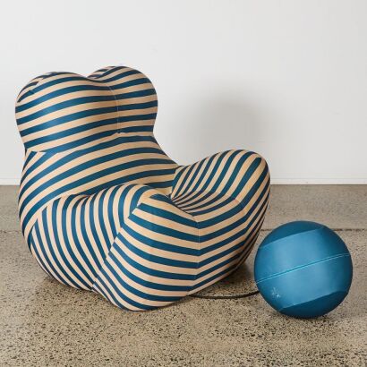 A B&B Italia Up Style Chair And Stool