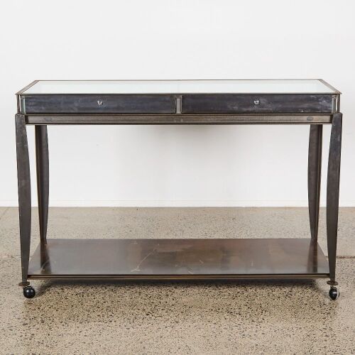 A Gary Hunt and Neville Findlay Steel and Glass Display Cabinet for Zambesi