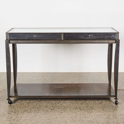 A Gary Hunt and Neville Findlay Steel and Glass Display Cabinet for Zambesi