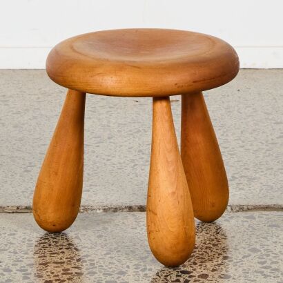 A Handmade Kauri Milking Stool
