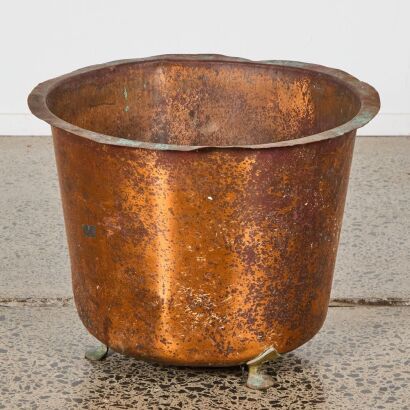 A Vintage Copper Planter