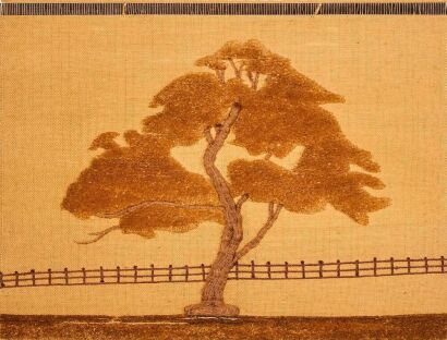 A Seventies Jute Tree of Life Wall Tapestry