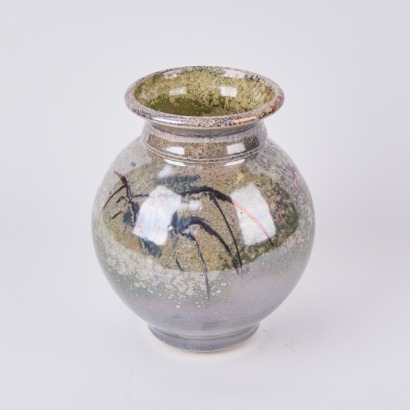 An Effervescently Glazed Paul Laird Vase