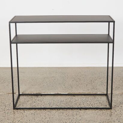 A Minimal Metal Console Table
