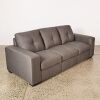 A Modern Three Seater Sofa in Charcoal Grey Fabric - 2