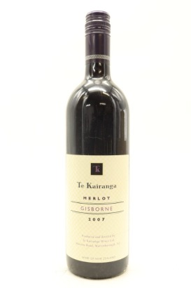 (1) 2007 Te Kairanga Merlot, New Zealand