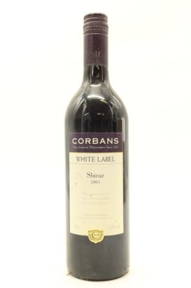 (1) 2003 Corbans White Label Shiraz, New Zealand