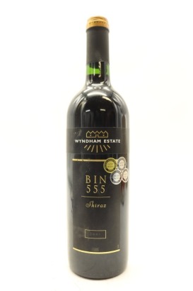 (1) 2001 George Wyndham Bin 555 Shiraz, South Eastern Australia