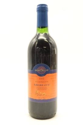 (1) 2002 Andre Millot Merlot, France