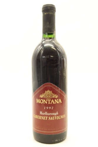 (1) 1992 Montana Cabernet Sauvignon, Marlborough